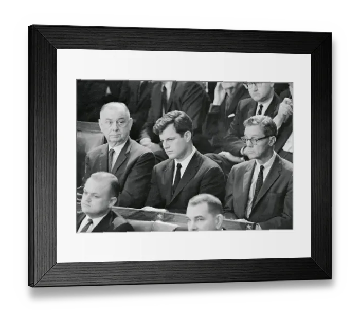Framed Print : Portrait of Edward Kennedy Framed Print : Portrait of Edward Kennedy