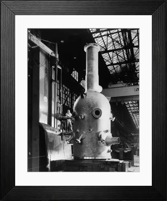 Framed Print : Building Vessel For Nuclear Reactor Framed Print : Building Vessel For Nuclear Reactor
