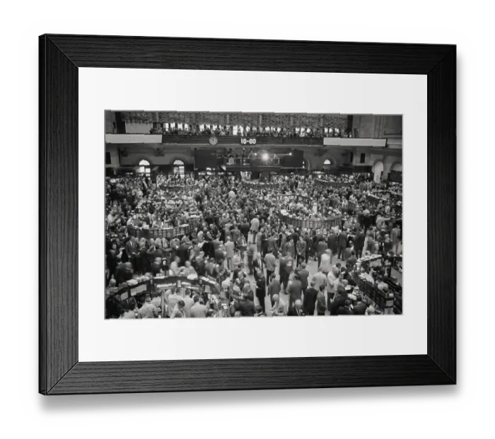 Framed Print : View of New York Stock Exchange Framed Print : View of New York Stock Exchange