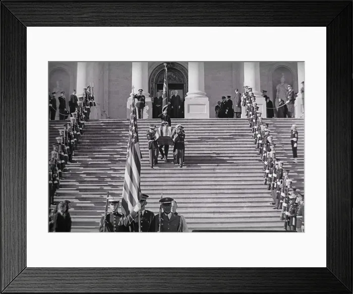 Framed Print : Casket of the Late John F. Kennedy Framed Print : Casket of the Late John F. Kennedy