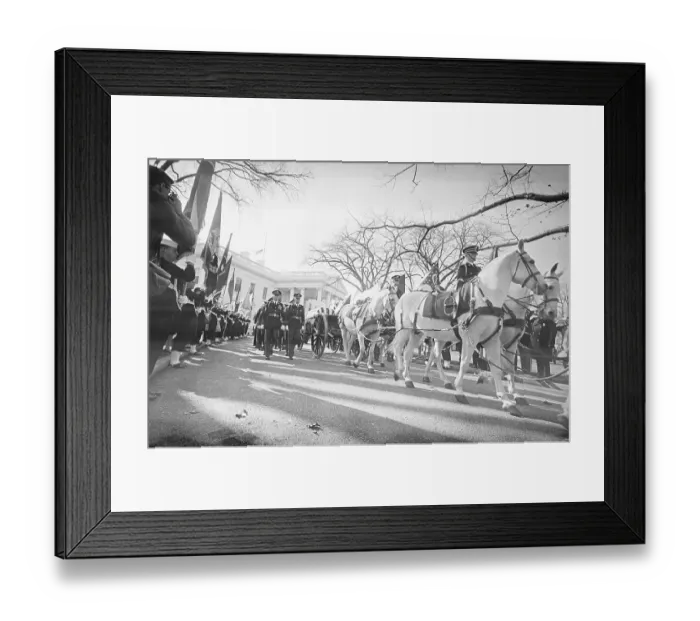 Framed Print : Funeral Procession For John F. Kennedy