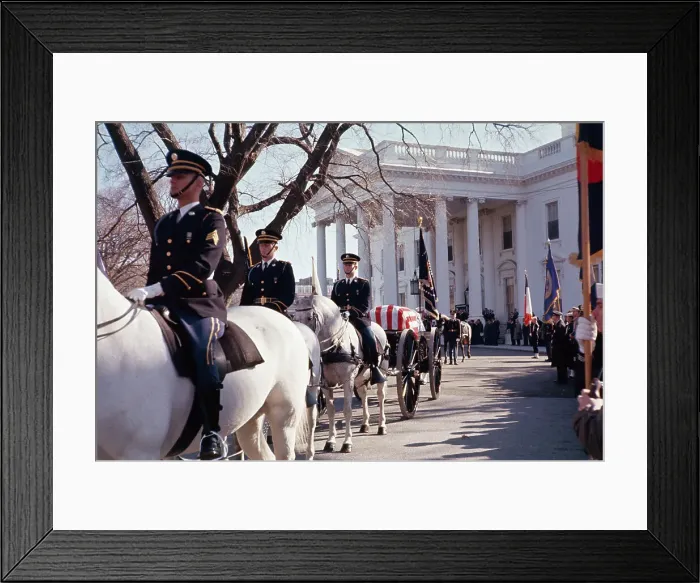 Framed Print : View of Procession with Coffin of President John F. Kennedy Framed Print : View of Procession with Coffin of President John F. Kennedy