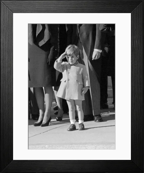 Framed Print : John F. Kennedy Jr. Saluting His Father's Casket Framed Print : John F. Kennedy Jr. Saluting His Father's Casket