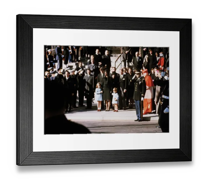 Framed Print : Jacqueline Kennedy and Children at JFK Funeral Framed Print : Jacqueline Kennedy and Children at JFK Funeral