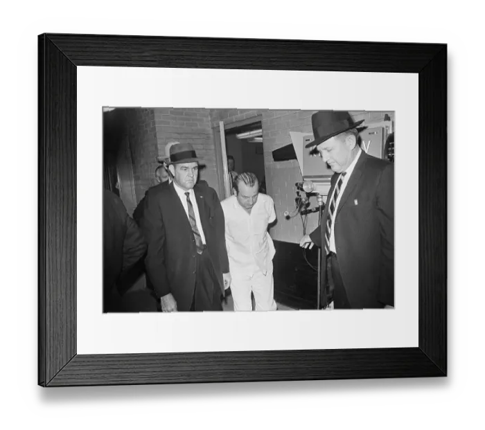 Framed Print : Jack Ruby Being Transferred to Jail Framed Print : Jack Ruby Being Transferred to Jail