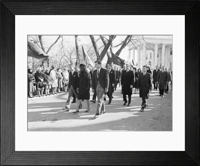 Framed Print : Jackie Kennedy Leading Funeral Procession Framed Print : Jackie Kennedy Leading Funeral Procession