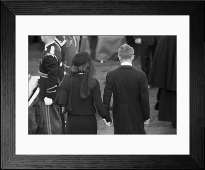 Framed Print : Jackie And Robert Kennedy at President's Funeral Framed Print : Jackie And Robert Kennedy at President's Funeral