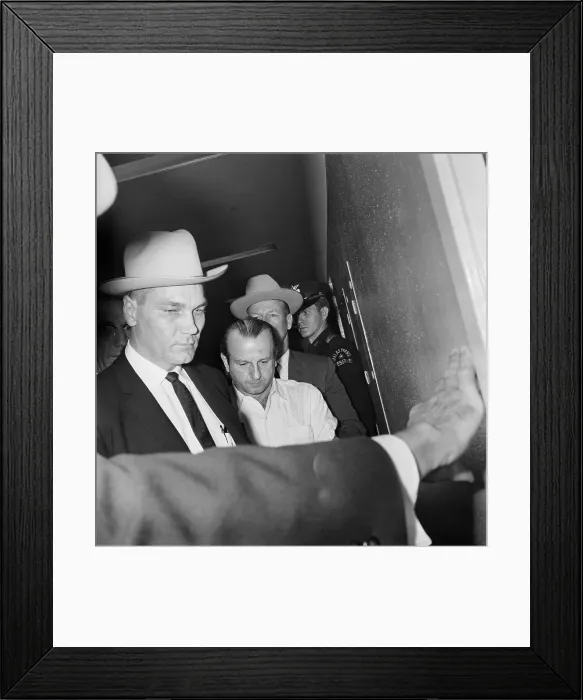 Framed Print : Jack Ruby Being Led Back to Jail Framed Print : Jack Ruby Being Led Back to Jail