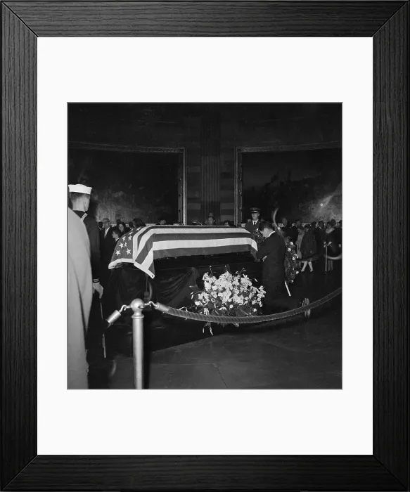 Framed Print : Edward Kennedy Kneeling at Casket of John F. Kennedy Framed Print : Edward Kennedy Kneeling at Casket of John F. Kennedy