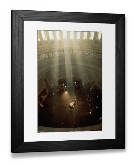 Framed Print : Sunlight Shining on Kennedy's Coffin Framed Print : Sunlight Shining on Kennedy's Coffin