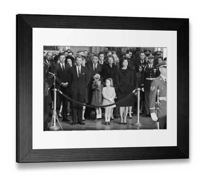 Framed Print : Kennedy Family at President's Funeral Framed Print : Kennedy Family at President's Funeral