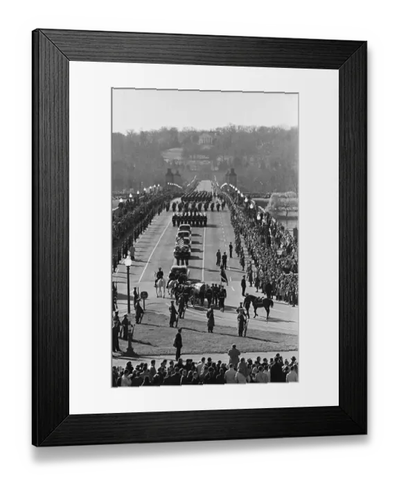 Framed Print : President Kennedy's Funeral Cortege Framed Print : President Kennedy's Funeral Cortege