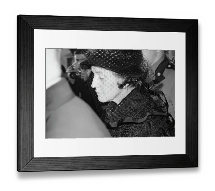Framed Print : Profile of Rose Kennedy Wearing Veiled Hat Framed Print : Profile of Rose Kennedy Wearing Veiled Hat