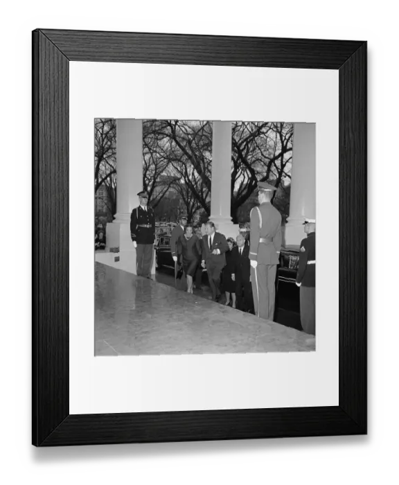 Framed Print : Rockefeller's and Others Arriving Framed Print : Rockefeller's and Others Arriving