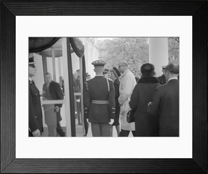 Framed Print : Representative James Roosevelt and His Wife Pay Their Respects to the Late President Kennedy Framed Print : Representative James Roosevelt and His Wife Pay Their Respects to the Late President Kennedy