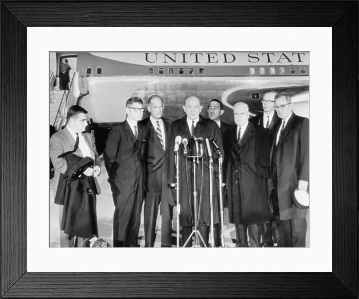 Framed Print : President Kennedy's Cabinet Officers After Assassination Framed Print : President Kennedy's Cabinet Officers After Assassination