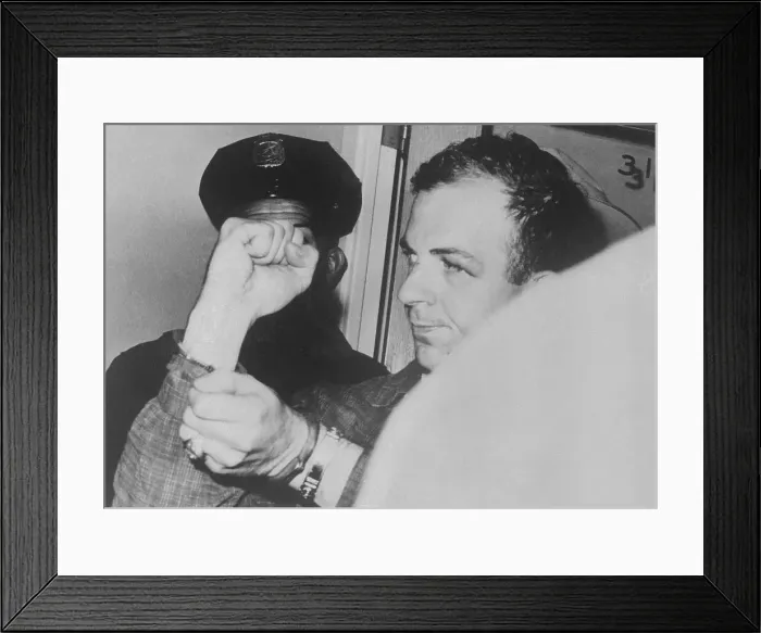 Framed Print : Lee Harvey Oswald Seized by Police Framed Print : Lee Harvey Oswald Seized by Police