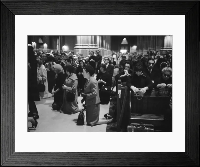 Framed Print : Mourning for President Kennedy Framed Print : Mourning for President Kennedy