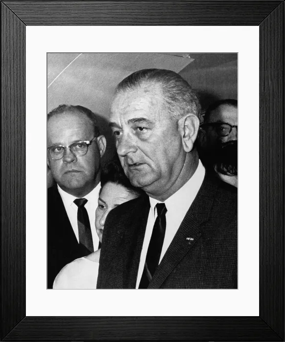 Framed Print : Portrait of Lyndon Johnson Framed Print : Portrait of Lyndon Johnson