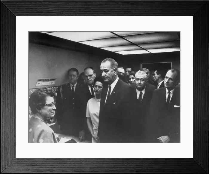 Framed Print : Swearing-In of Lyndon Johnson