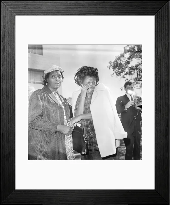 Framed Print : Woman Mourning President Kennedy's Death Framed Print : Woman Mourning President Kennedy's Death