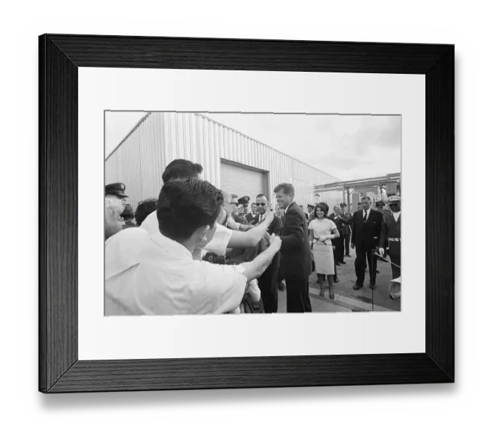 Framed Print : President Kennedy and First Lady in San Antonio Framed Print : President Kennedy and First Lady in San Antonio