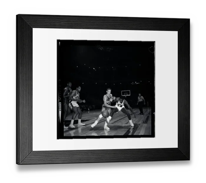 Framed Print : Oscar Robertson Trying to Retrieve Ball Framed Print : Oscar Robertson Trying to Retrieve Ball