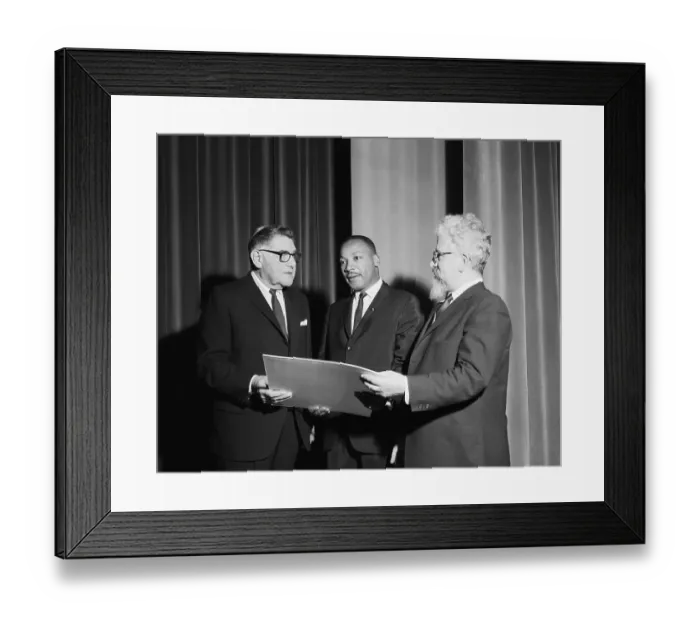 Framed Print : Martin L. King Receiving Award