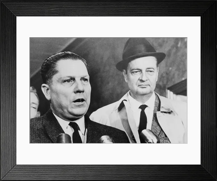 Framed Print : Jimmy Hoffa and Attorney Tommy Osborn at Test Fleet Trial Framed Print : Jimmy Hoffa and Attorney Tommy Osborn at Test Fleet Trial