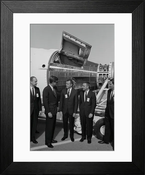 Framed Print : Standing by the Gemini Space Capsule Framed Print : Standing by the Gemini Space Capsule
