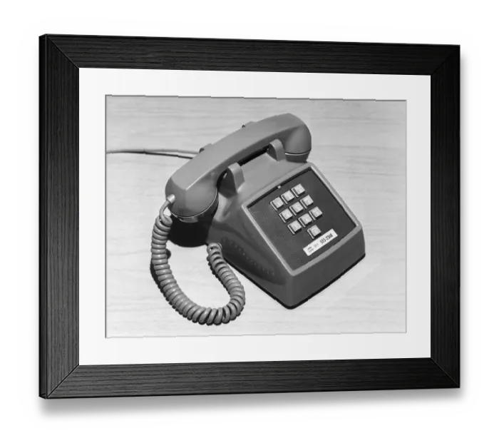 Framed Print : Early Touch-Tone Telephone Framed Print : Early Touch-Tone Telephone