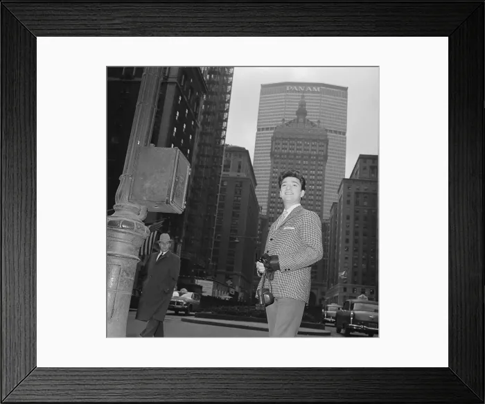 Framed Print : Portrait of Zeki Muren Framed Print : Portrait of Zeki Muren