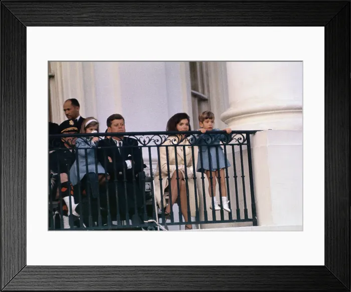Framed Print : Kennedy Family Watching Performance from Balcony