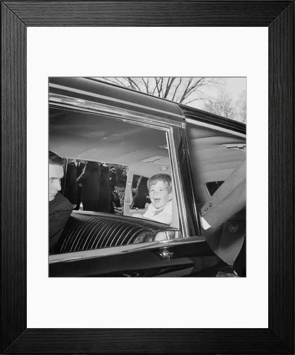Framed Print : John F Kennedy Jr Showing off Missing Baby Teeth Framed Print : John F Kennedy Jr Showing off Missing Baby Teeth