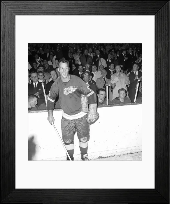 Framed Print : Gordon Howe Smiling in Uniform Framed Print : Gordon Howe Smiling in Uniform