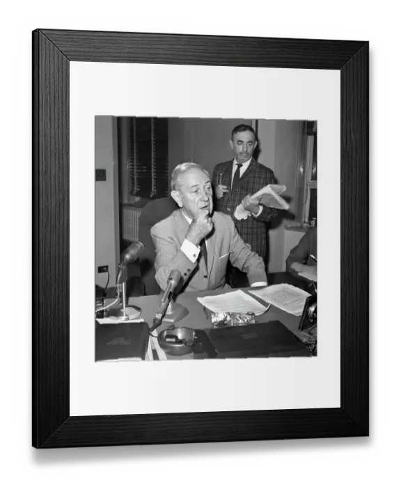 Framed Print : District Attorney Frank Hogan in New York Framed Print : District Attorney Frank Hogan in New York