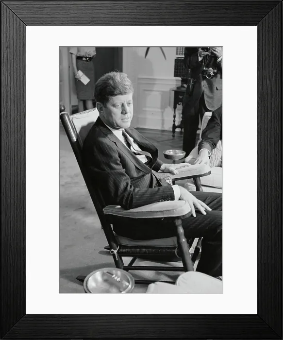 Framed Print : Portrait of President John F. Kennedy Framed Print : Portrait of President John F. Kennedy