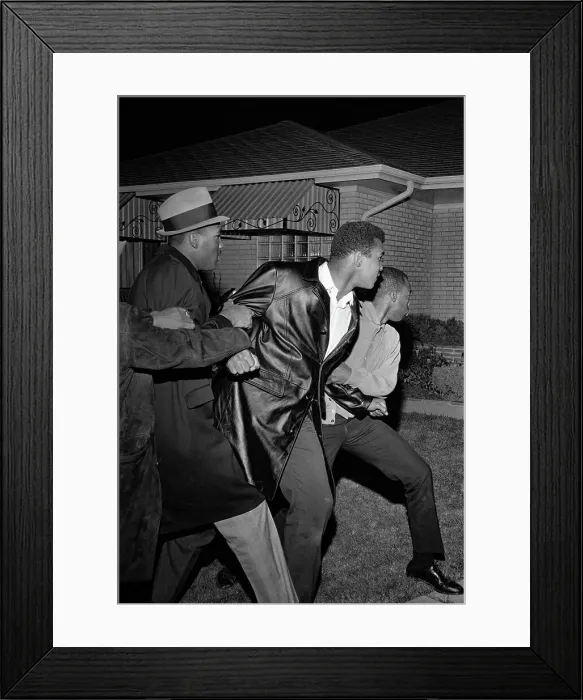 Framed Print : Cassius Clay and Reporters Standing Outside Framed Print : Cassius Clay and Reporters Standing Outside