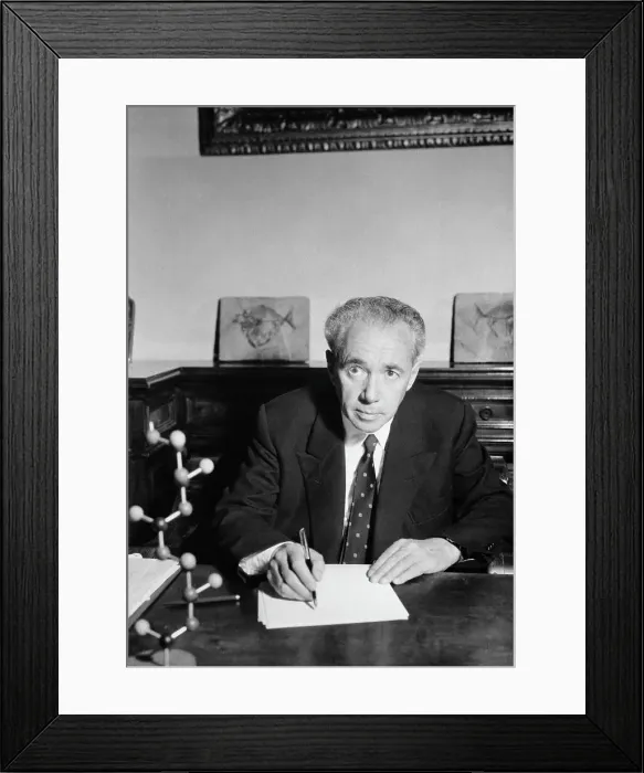 Framed Print : Doctor Guilio Natta at His Desk Framed Print : Doctor Guilio Natta at His Desk