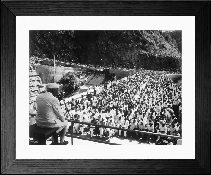 Framed Print : Nehru at Dedication of Bhakra Dam Framed Print : Nehru at Dedication of Bhakra Dam