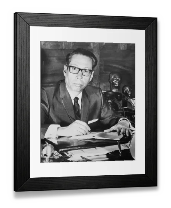 Framed Print : Mexican Leader Gustavo Diaz Ordaz at His Desk Framed Print : Mexican Leader Gustavo Diaz Ordaz at His Desk