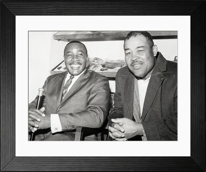 Framed Print : Joe Louis and Sonny Liston Framed Print : Joe Louis and Sonny Liston