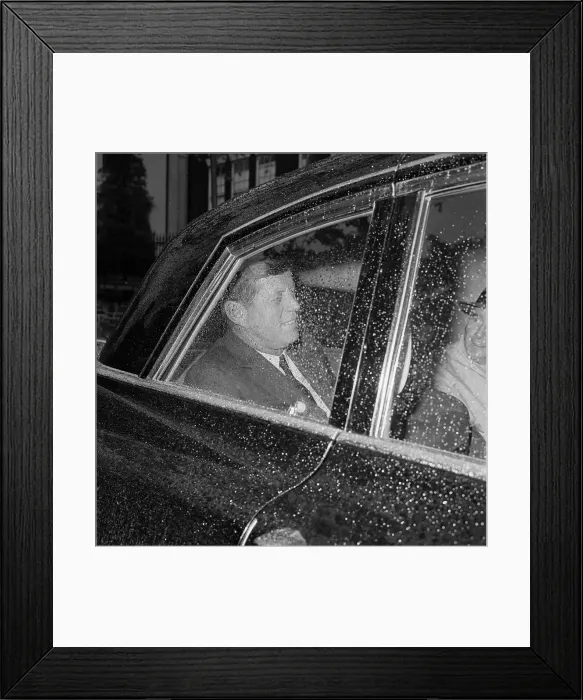 Framed Print : John Kennedy Leaving Mass Framed Print : John Kennedy Leaving Mass