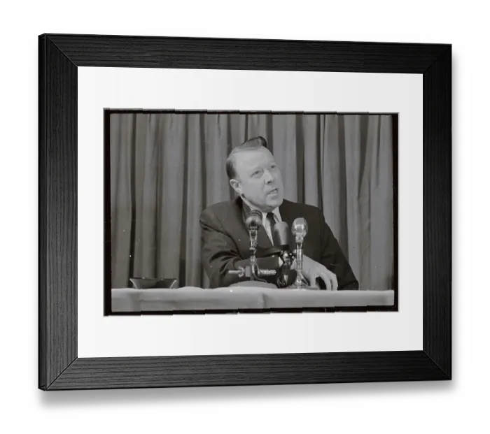Framed Print : Portrait of Walter Reuther Framed Print : Portrait of Walter Reuther