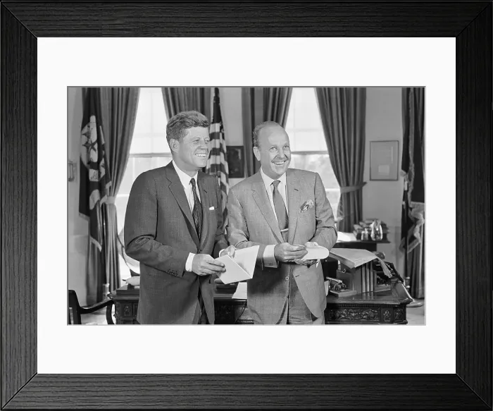 Framed Print : John Kennedy Receiving Traffic Report Framed Print : John Kennedy Receiving Traffic Report