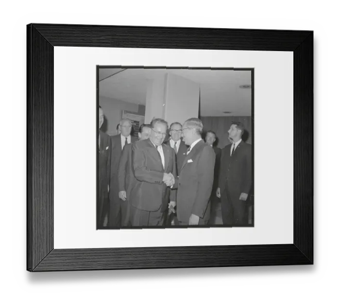 Framed Print : U Thant Shaking Hands with Josip Broz Tito Framed Print : U Thant Shaking Hands with Josip Broz Tito