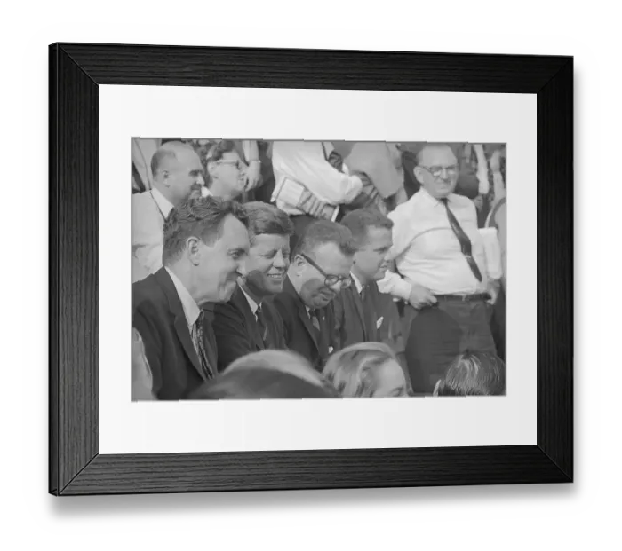 Framed Print : President Kennedy at Harvard Football Game Framed Print : President Kennedy at Harvard Football Game