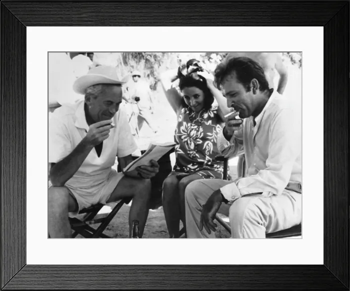 Framed Print : John Huston, Elizabeth Taylor, And Richard Burton Framed Print : John Huston, Elizabeth Taylor, And Richard Burton