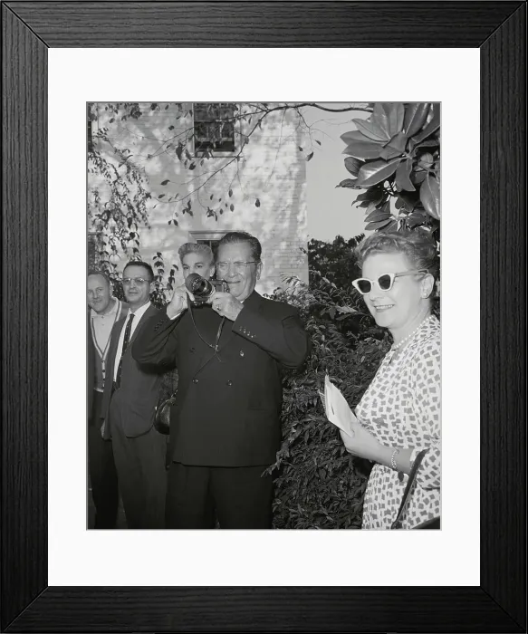 Framed Print : Josip Broz Tito Taking a Photograph