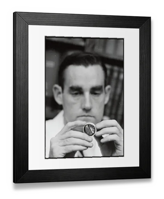 Framed Print : Dr. Vincent Gott Holding Heart Valve Framed Print : Dr. Vincent Gott Holding Heart Valve